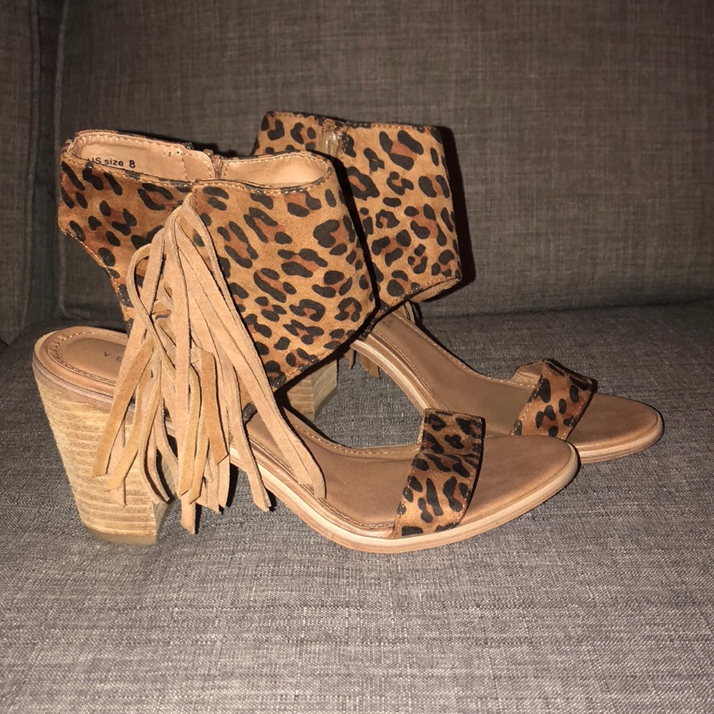 Cheetah wedge heel